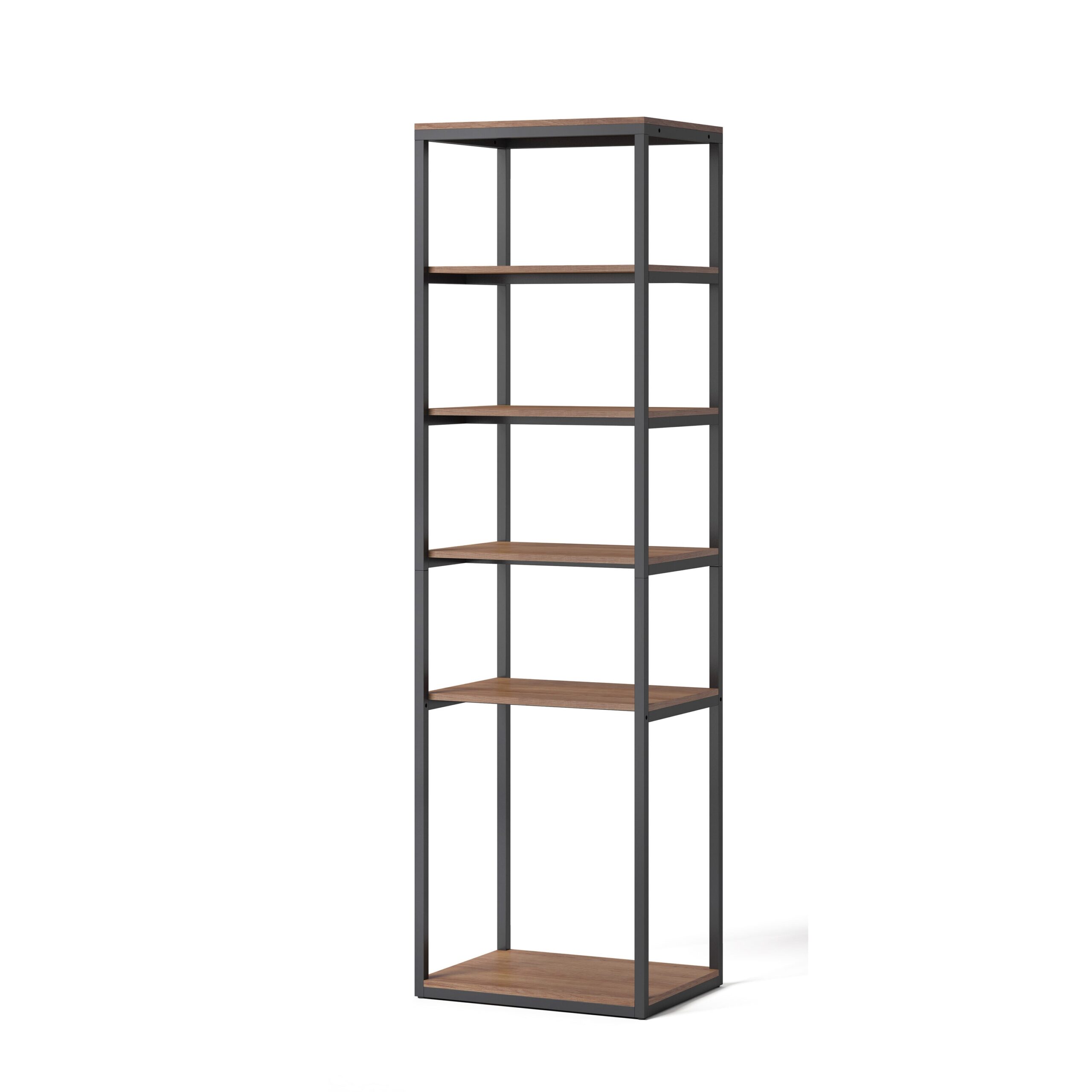 Style Selections Camryn 23.75-in W x 18-in D x 82-in H Brown Solid Wood Closet Tower