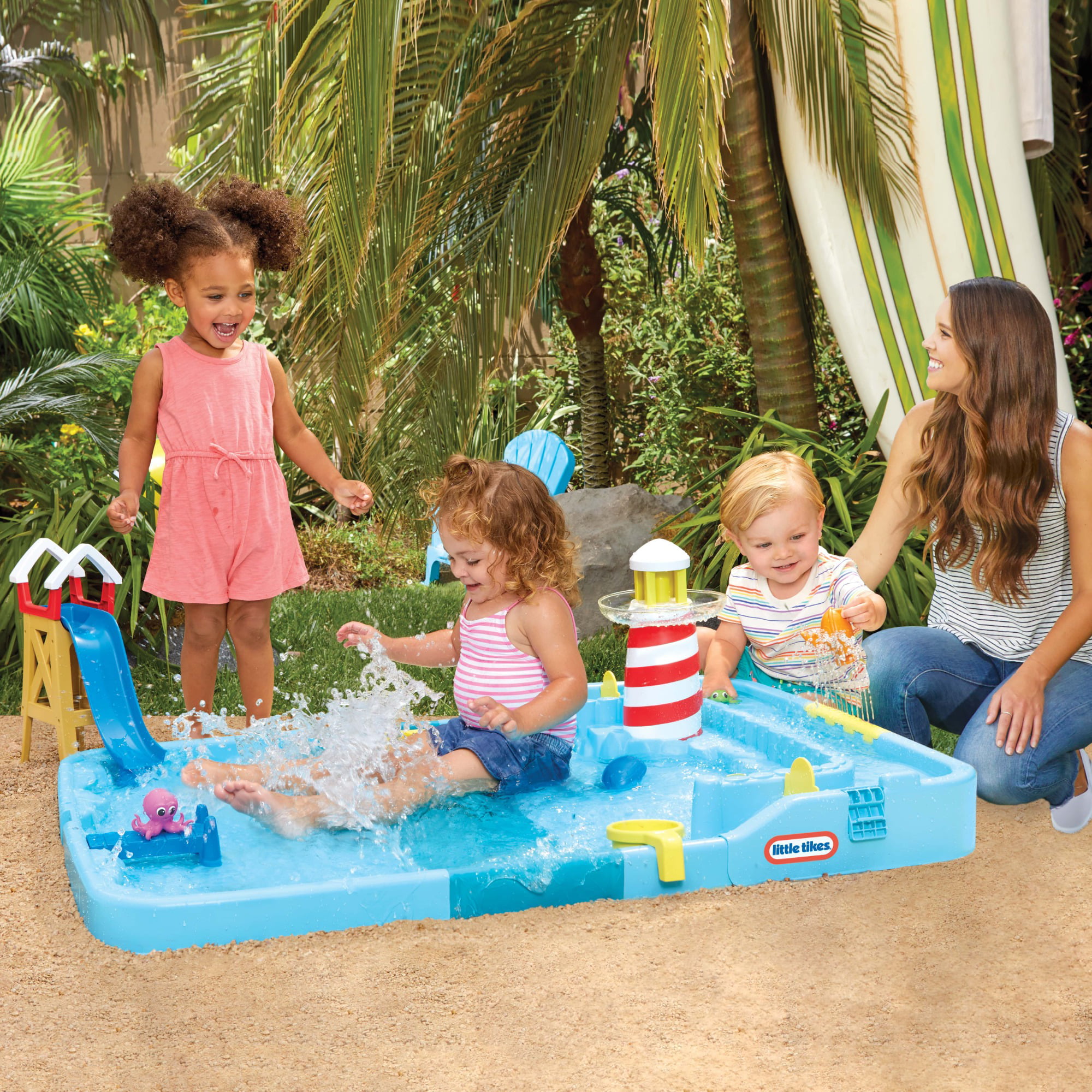 Little Tikes Splash Beach Water Table Splash Pad for Kids. Boys. Girls Ages 2+ Years