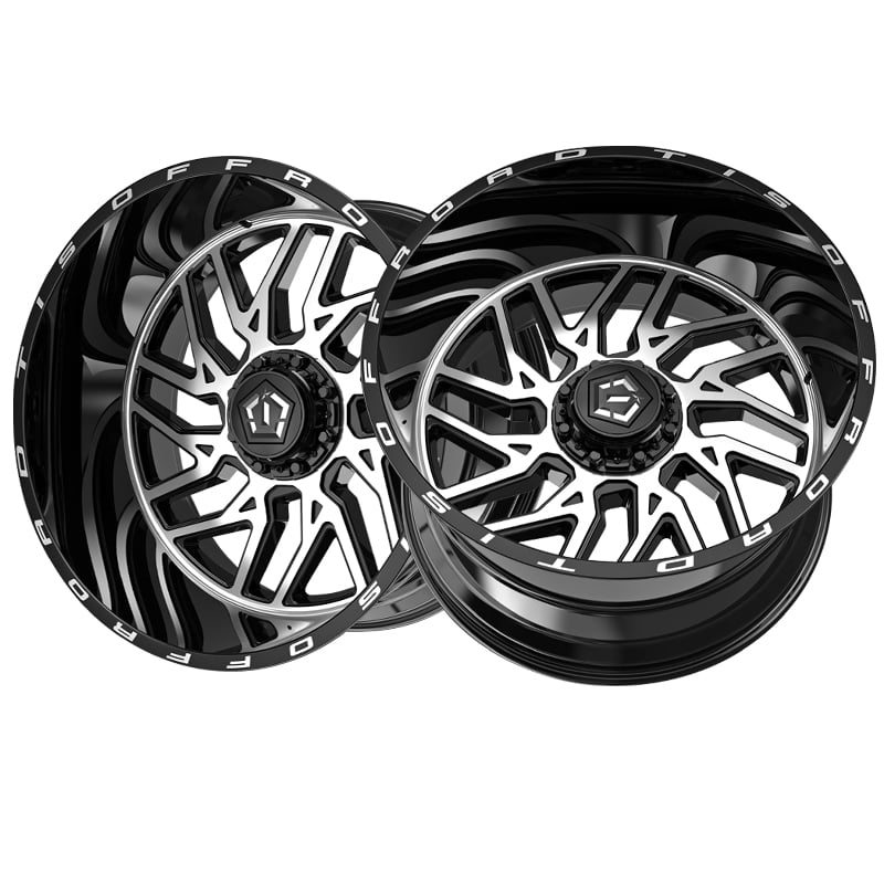 TIS 544MB 20×10 6×135/6×139.7 -25et Machined Gloss Black Wheel