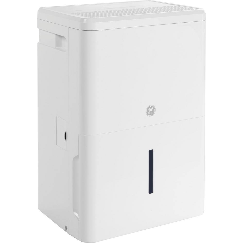 GE ADHL22LA 22 pt. Dehumidifier with Smart Dry for Bedroom. Basement or Damp Rooms up to 1500 sq. ft. in White. ENERGY STAR