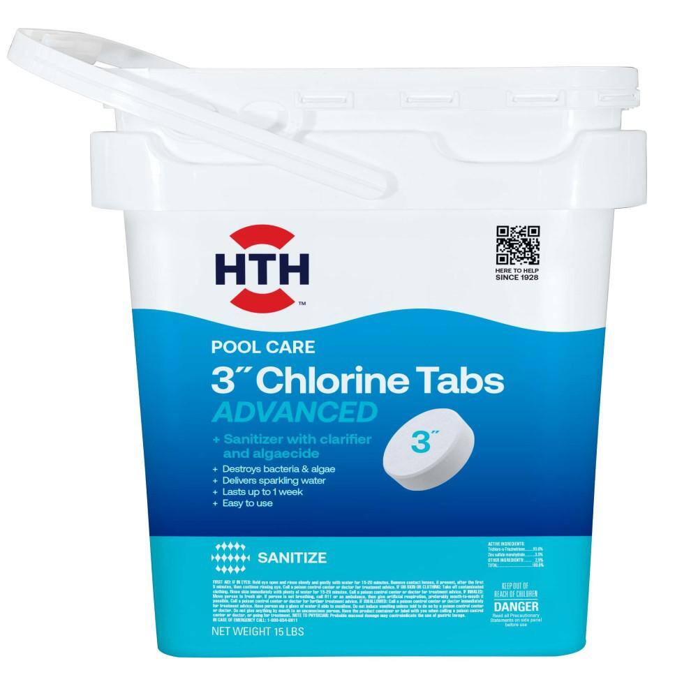 HTH 3 in. 15 lb. Chlorinating Tabs Advanced
