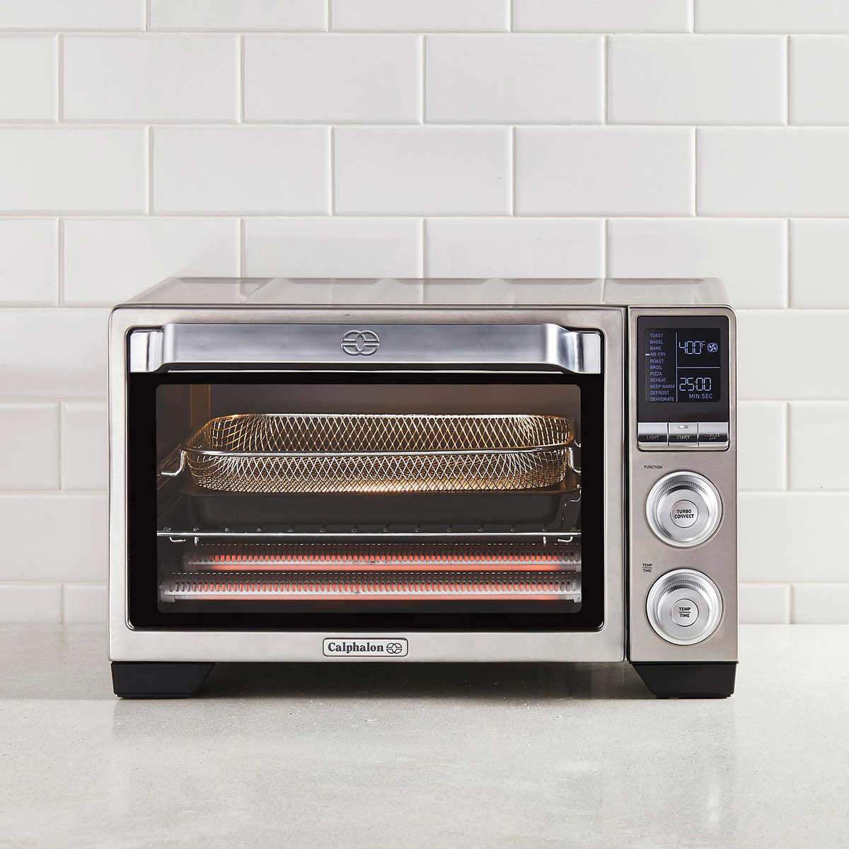 Calphalon Quartz Heat Countertop Toaster Oven with Air Fry. 0.88 Cu. Ft.