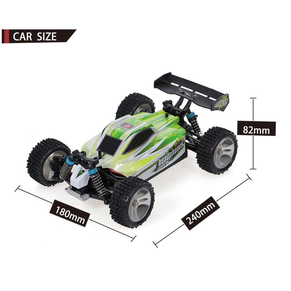 WLtoys A959-B 1:18 RC Car 4WD 2.4GHz Off Road RC Trucks 70KM/H High Speed Vehicle RC Racing Car for Kids Adults