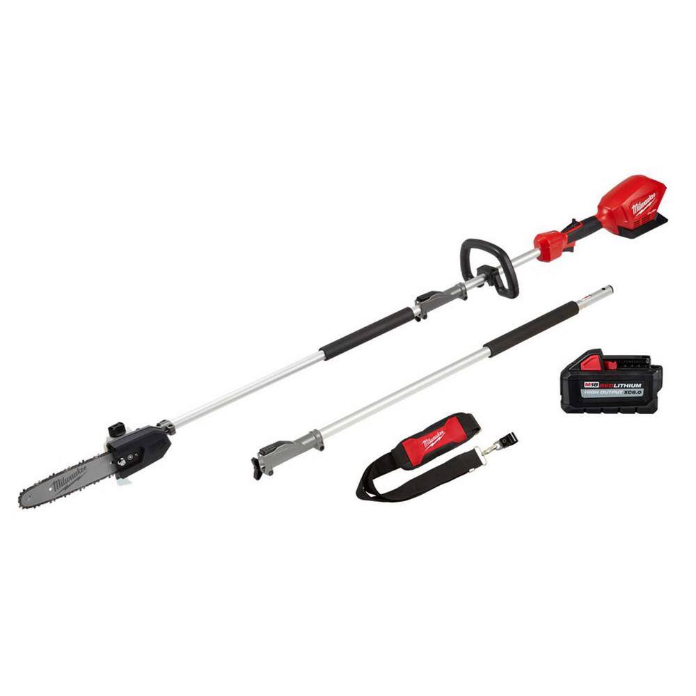 Milwaukee 2825-20PS-48-11-1865 M18 FUEL 10 in. 18-Volt Lithium-Ion Brushless Electric Cordless Pole Saw with QUIK-LOK and 6.0 Ah High Output Battery