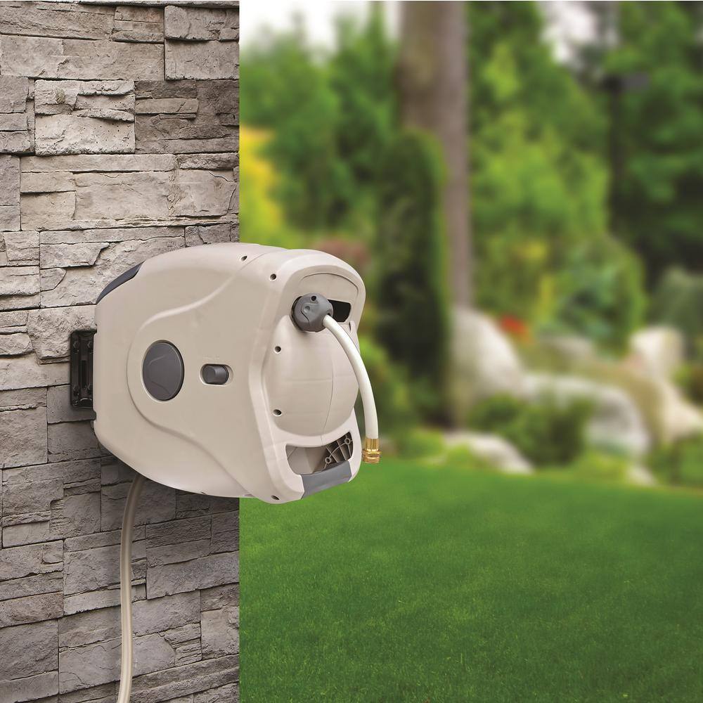 Gartenkraft XW-40S 130 ft. 1/2 in. Retractable Garden Hose Reel XW Series Spray Nozzle Not Included