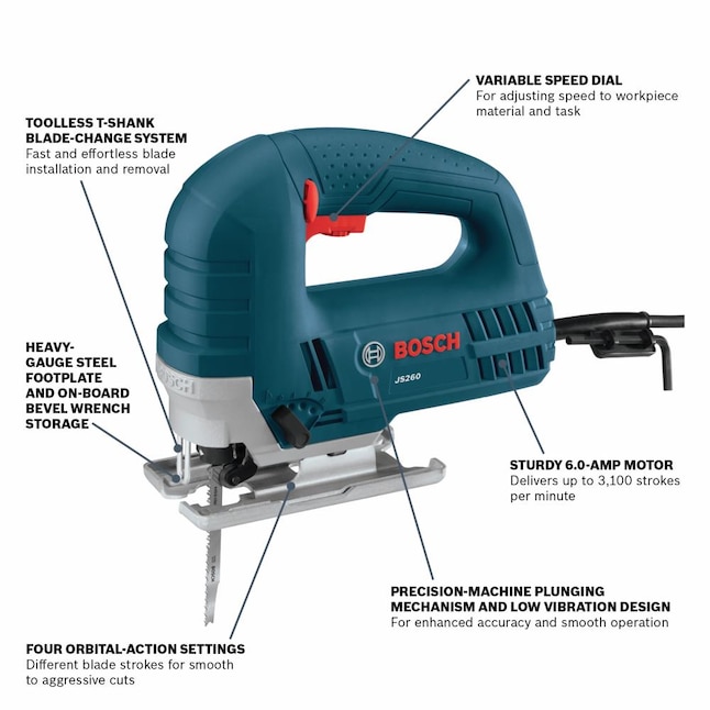 Bosch Jig Saw JS260 120-Volt Top-Handle. 6-Amp