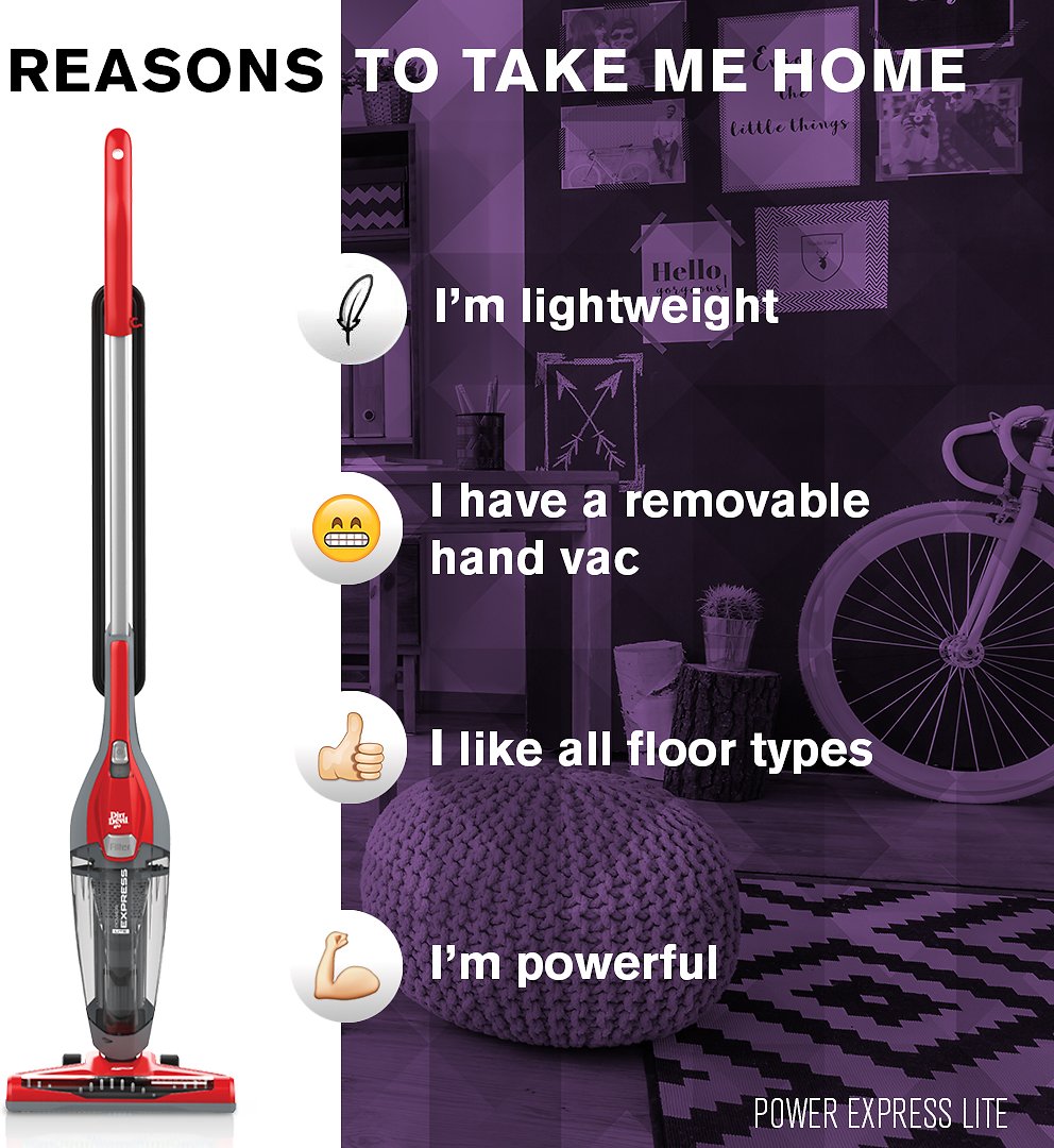 Dirt Devil Power Express Lite 3-in-1 Corded Stick Vacuum Cleaner