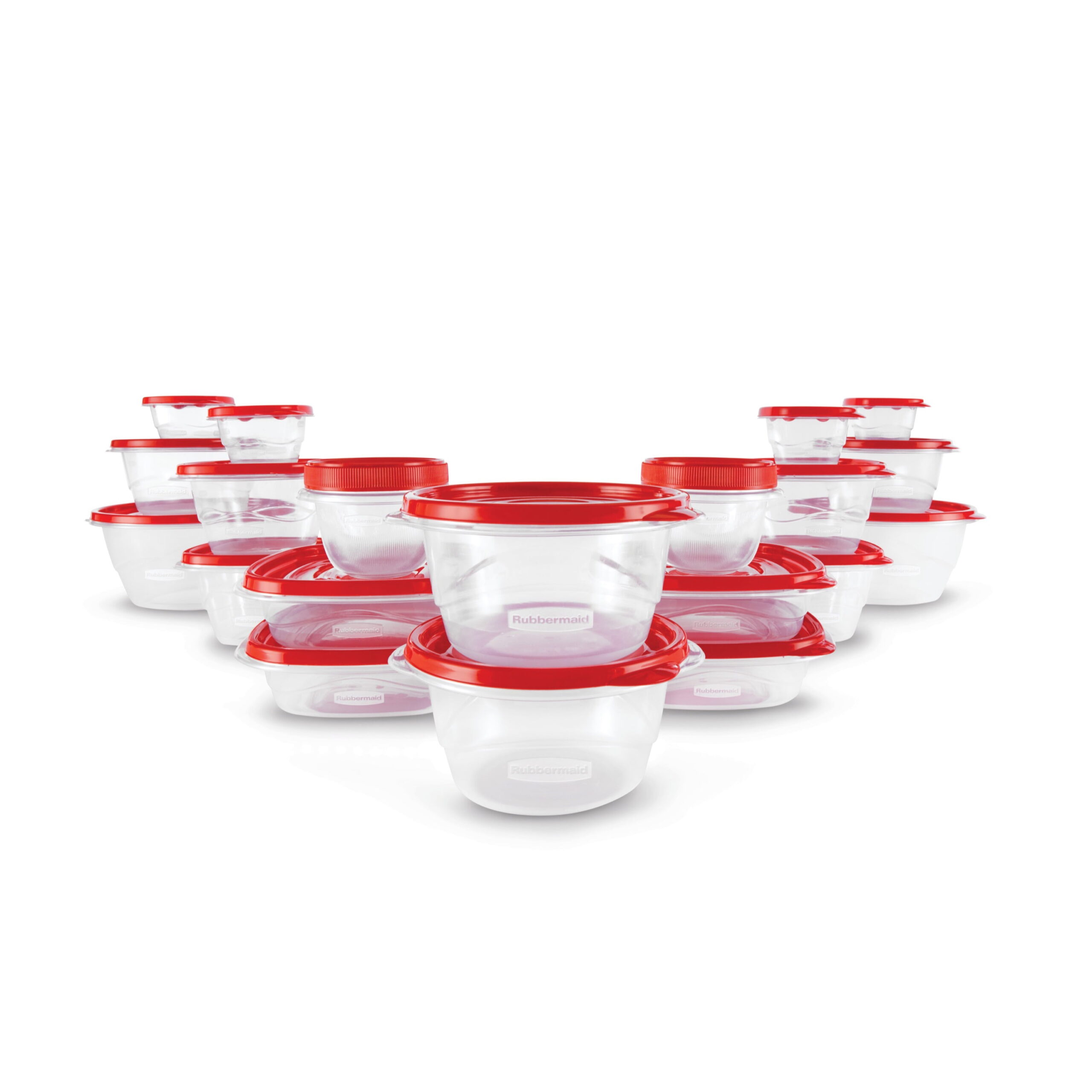 Rubbermaid TakeAlongs Food Storage Containers. Red. 40 Piece Set