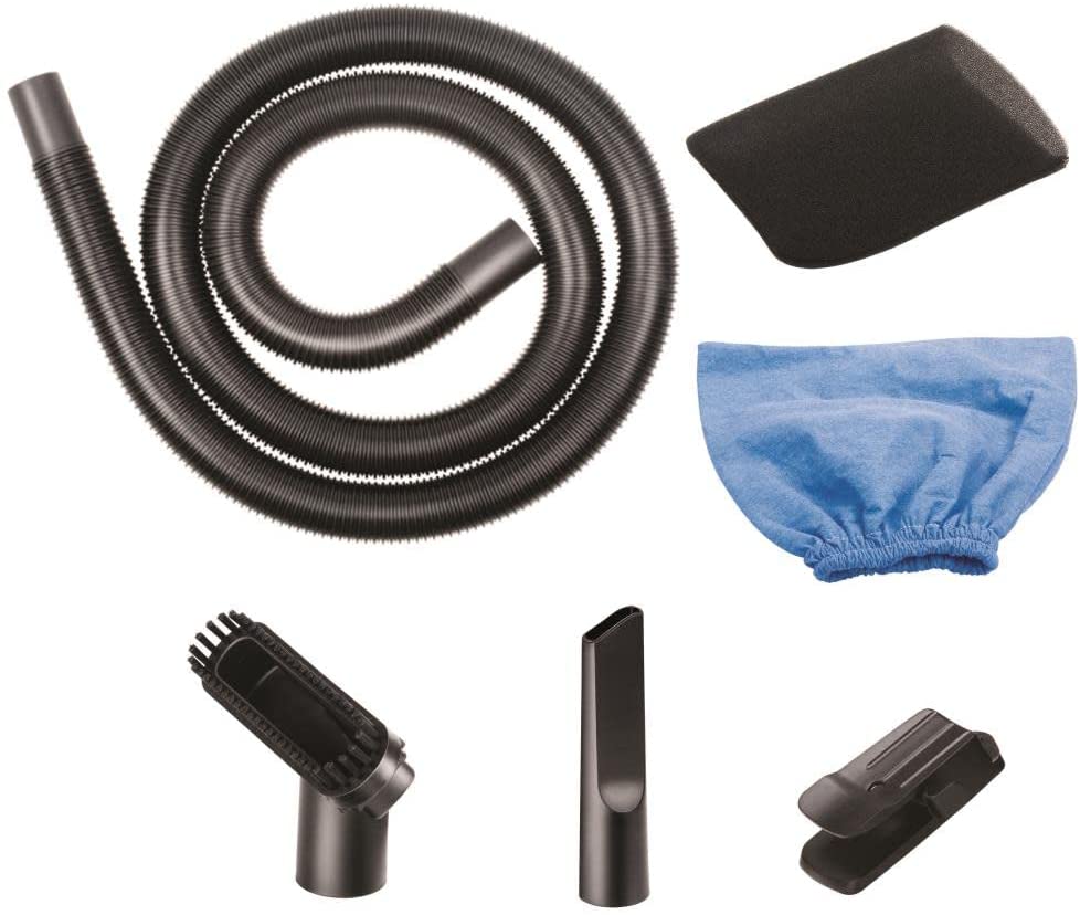 Vacmaster Portable Wall Mountable Wet/Dry Vacuum. 2.5 Gallon. 2 HP 1-1/4″ Hose (VOM205P). Blue