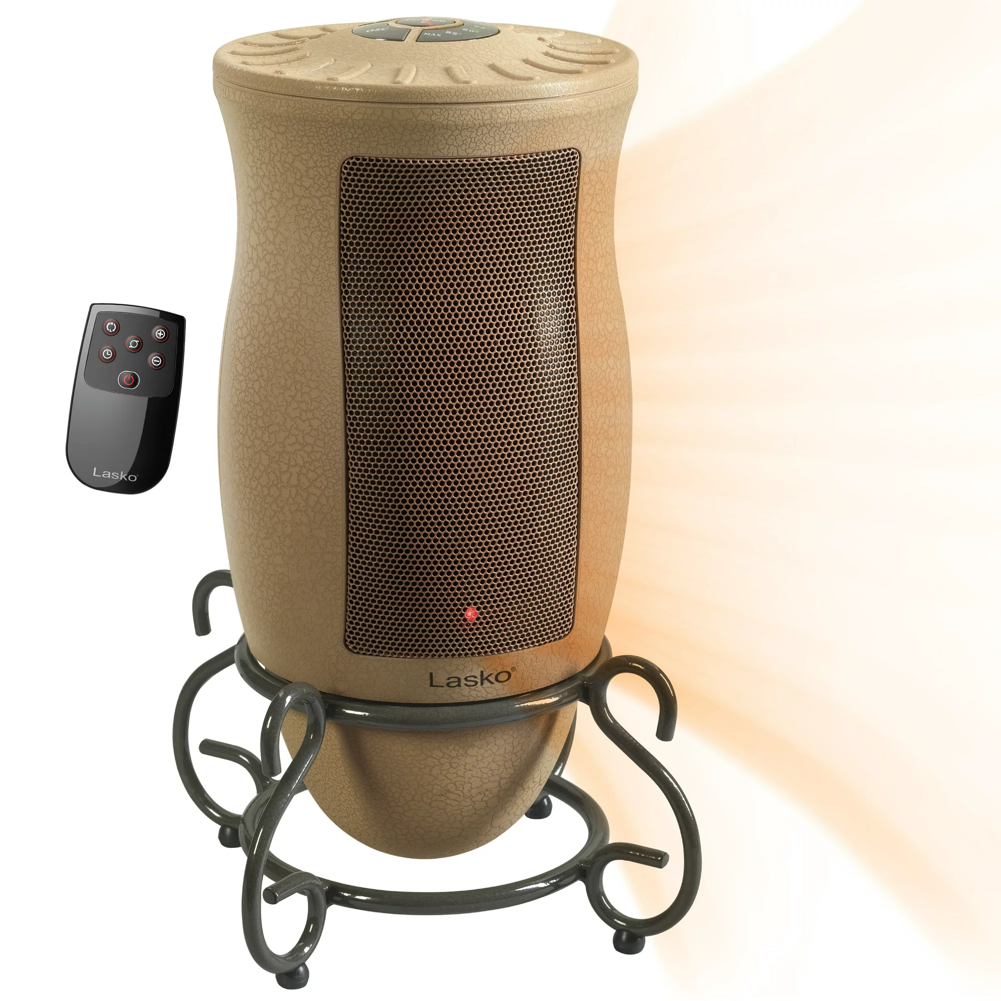 Lasko 1500W Electric Designer Series Ceramic Space Heater with Remote. 6435. Beige