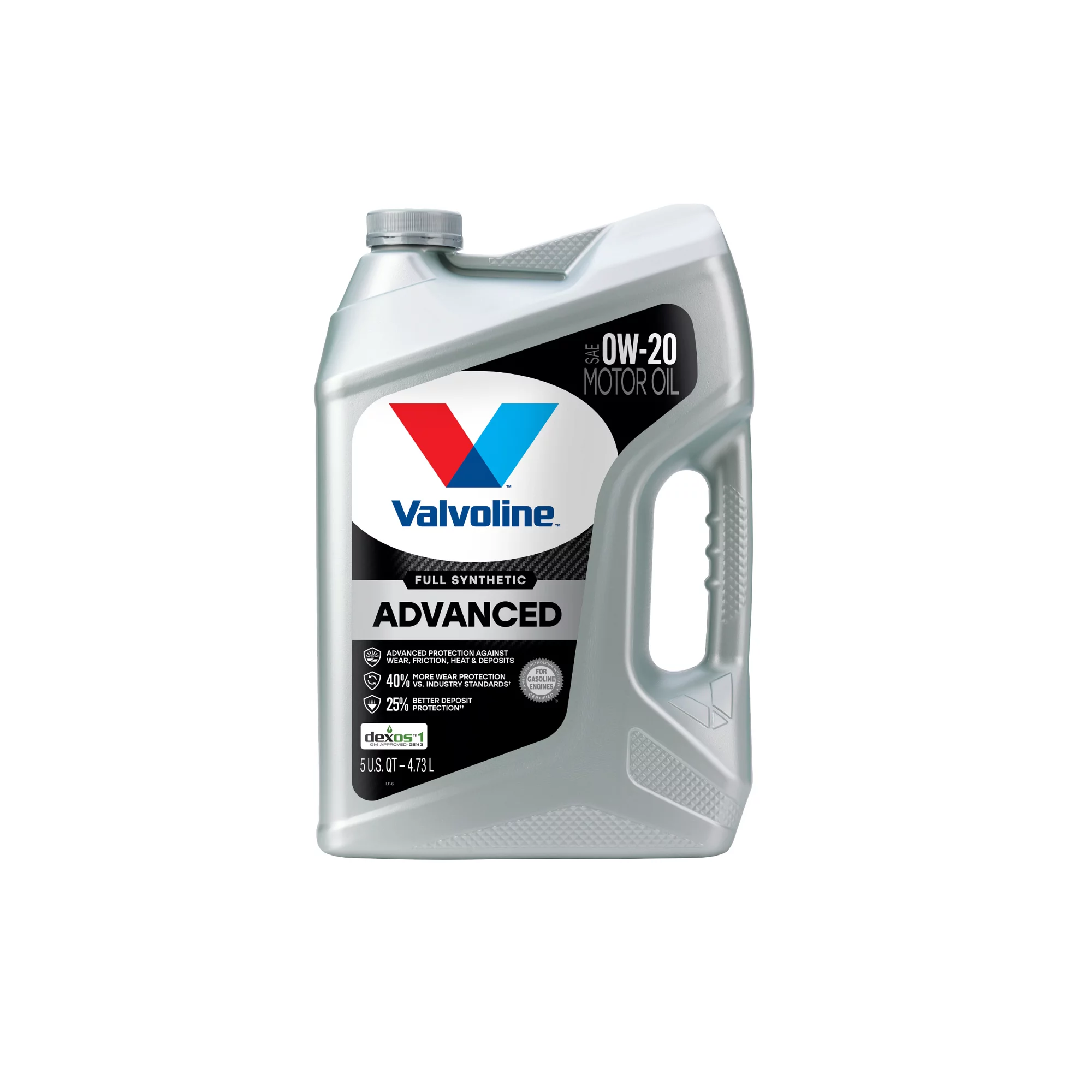 Valvoline Advanced Full Synthetic 0W-20 Motor Oil 5 QT. Case of 3