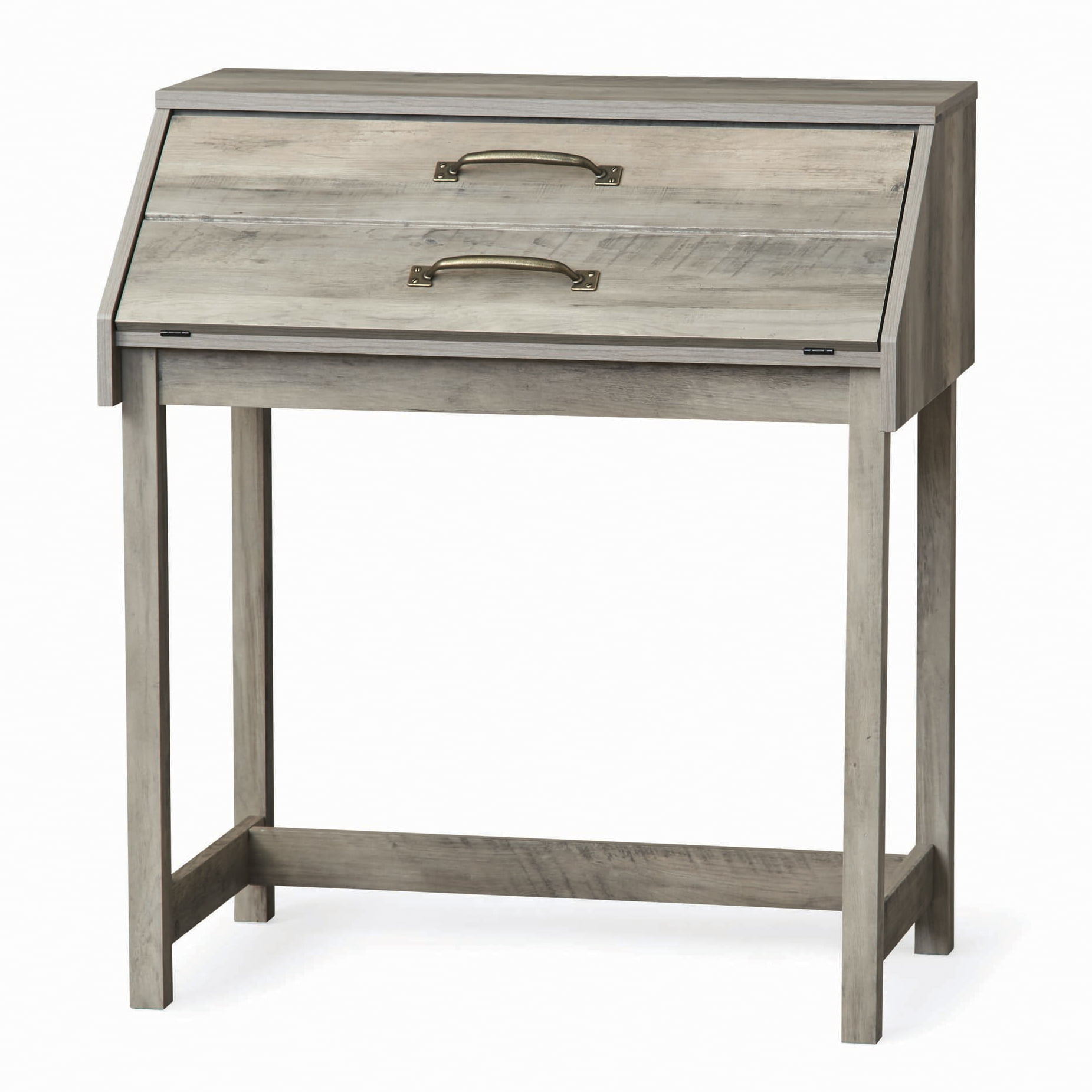 Better Homes & Gardens Modern Farmhouse Secretary Desk. Rustic Gray Finish