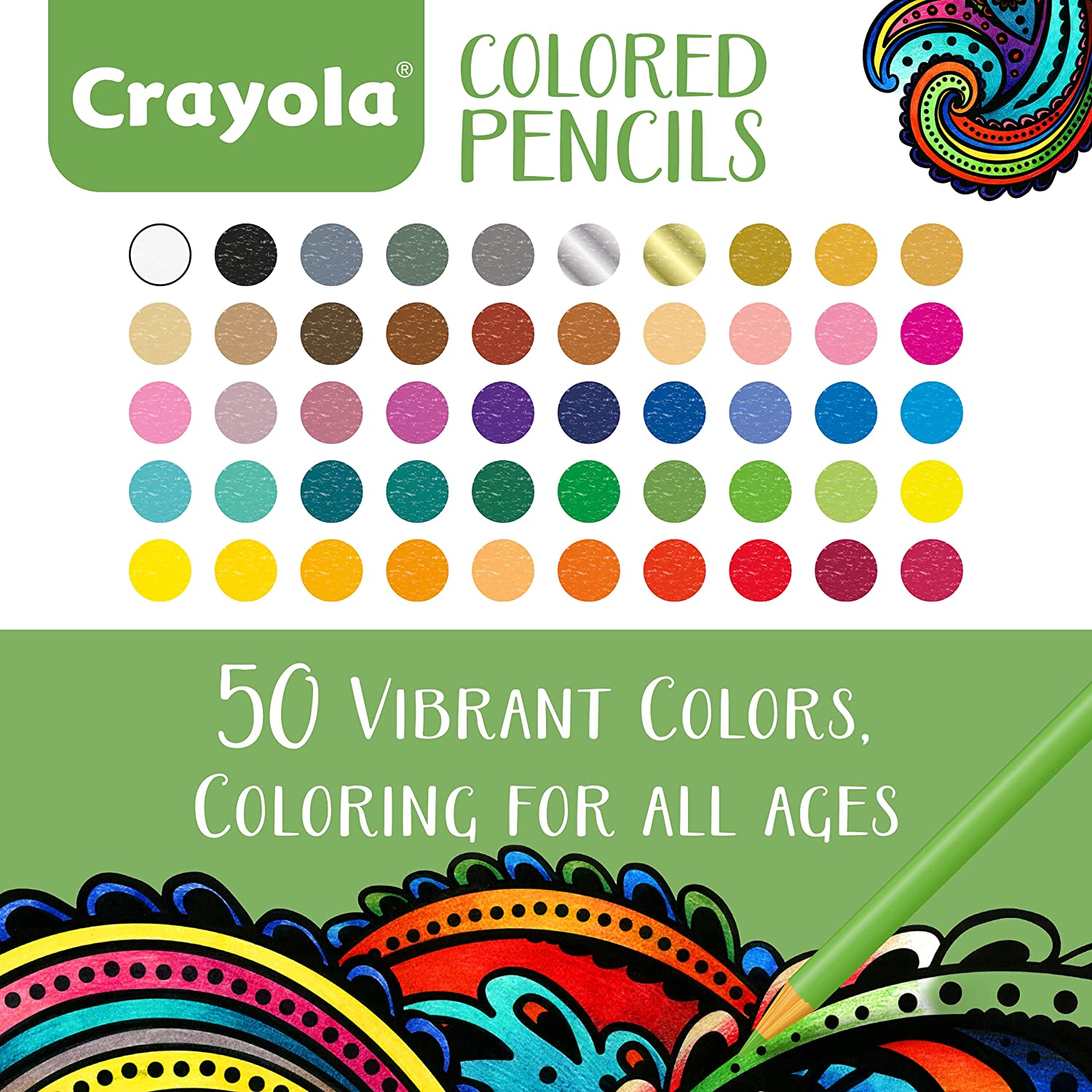 Crayola Colored Pencils. Adult Coloring. Fun At Home Activities