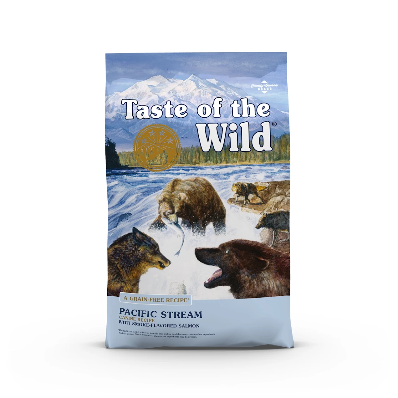 Taste of the Wild Pacific Stream Grain-Free with Smoke-Flavored Salmon Dry Dog Food. 28 lbs.