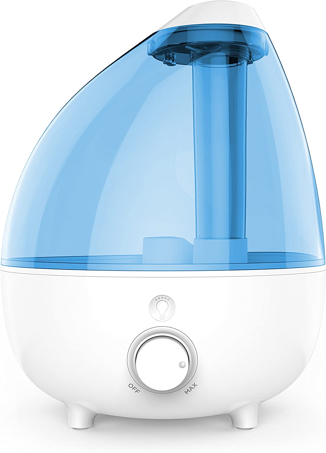 Pure Enrichment MistAire XL Ultrasonic Cool Mist Humidifier - All Day Operation for Large Rooms. 1 Gallon Tank. Variable Mist Control. Automatic Shut-Off. Whisper Quiet. and Optional Night Light