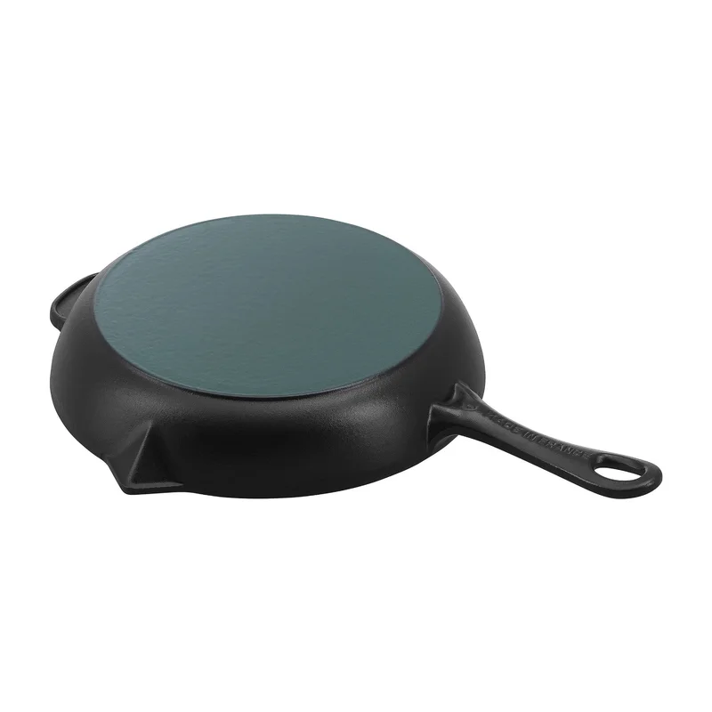 Staub 1222625 Cast Iron 10-inch Fry Pan - Matte Black. Made in France