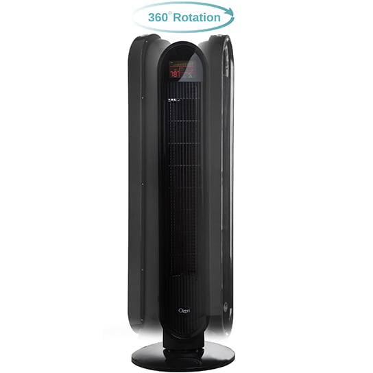 Ozeri 360 Oscillation Tower Fan. with Micro-Blade Noise Reduction Technology