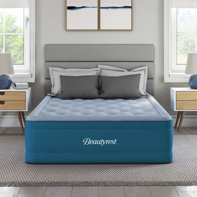 Beautyrest MM09717DB Comfort Plus 17 in. Full Air Mattress with Sure-Lock Built-in Pump
