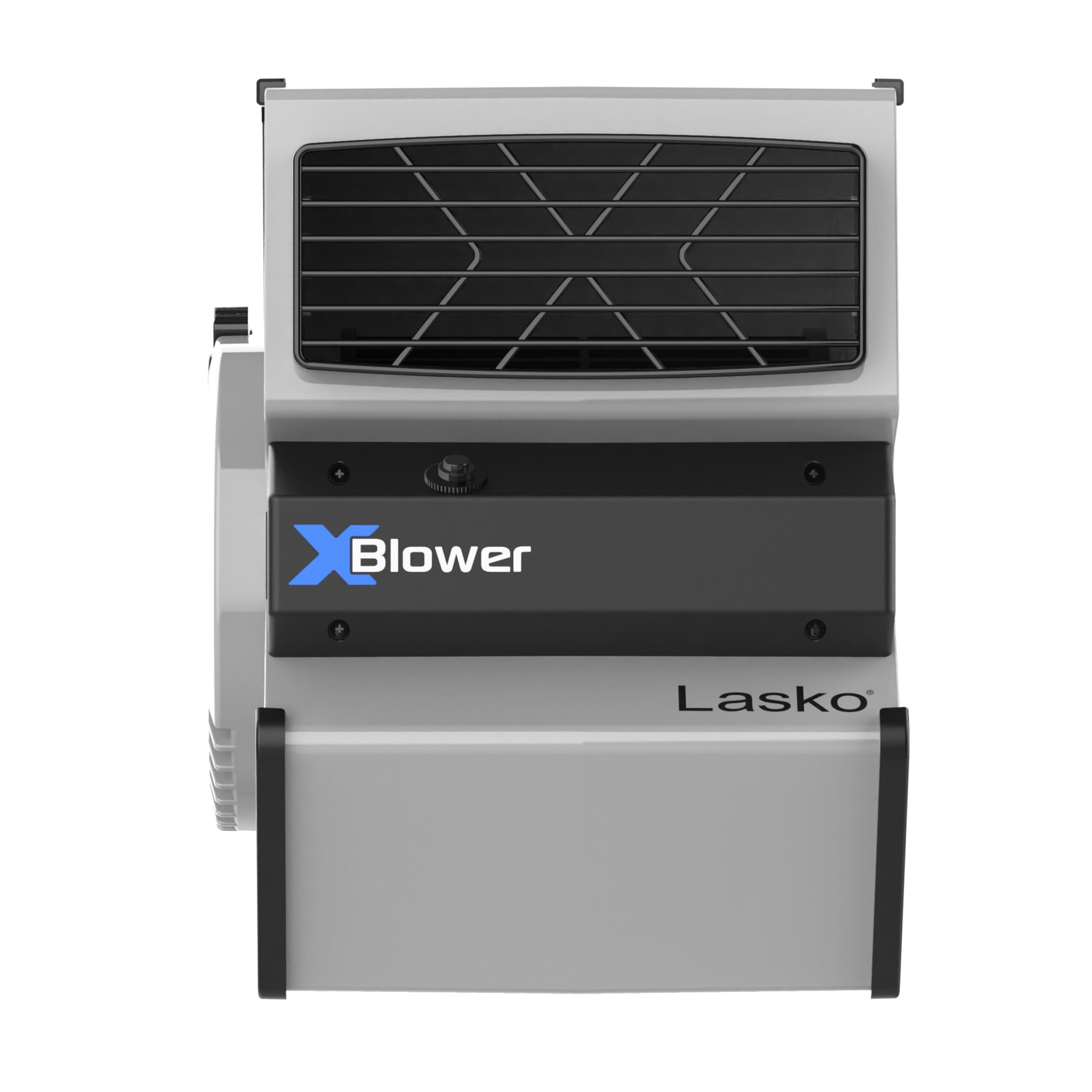 Lasko X-Blower 6 Position Blower Fan with Accessory Outlet and USB Ports. X12904. Gray