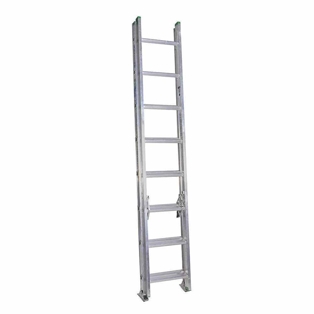 Werner D1216-2 16 ft. Aluminum Extension Ladder with 225 lbs. Load Capacity Type II Duty Rating