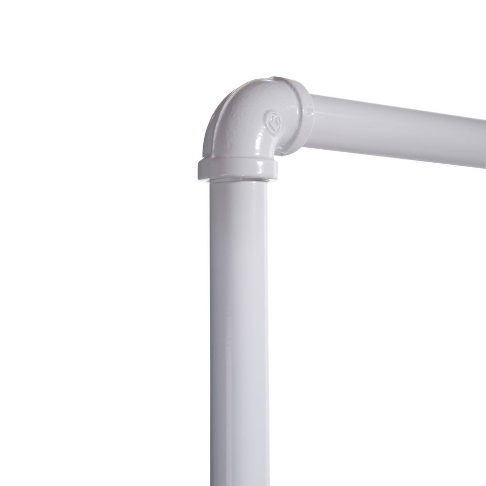 Econoco PSBBADJWTE White Steel Clothes Rack 42 in. W x 72 in. H