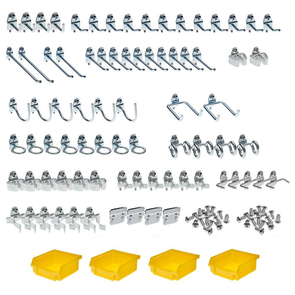 Triton Products 76983 DuraHook 1/4 in. Pegboard Hook Kit Wall Organizer