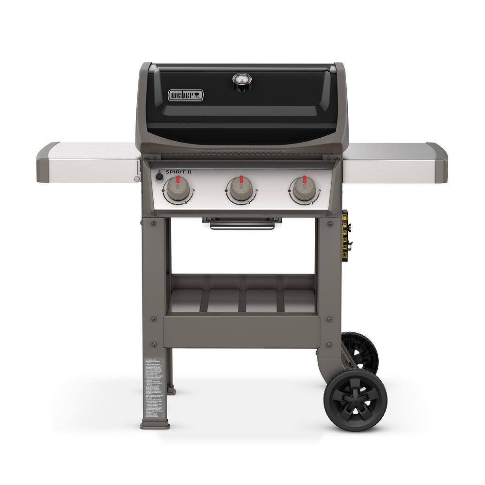 Weber 45010001 Spirit II E-310 3-Burner Propane Gas Grill in Black