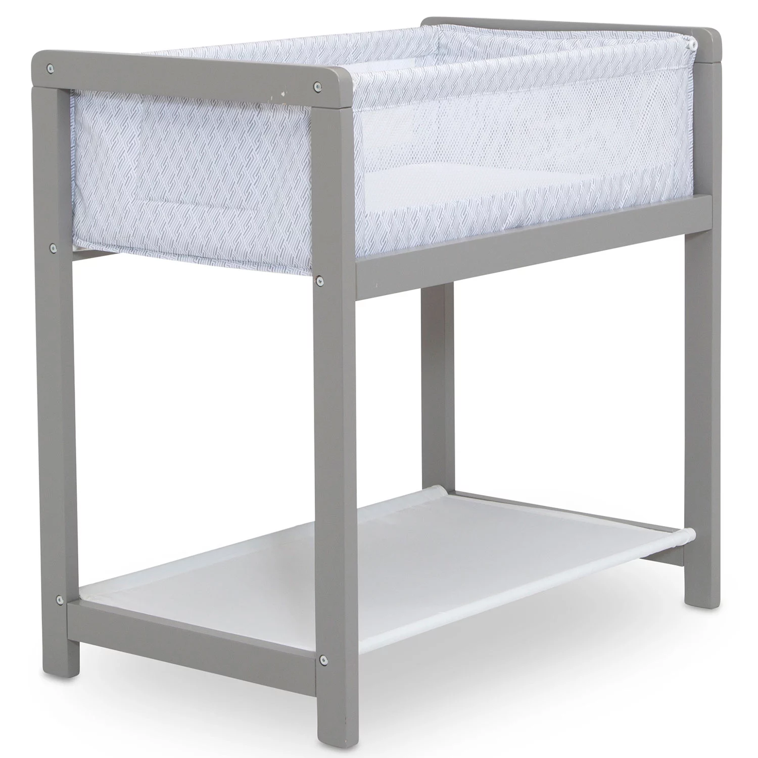 Delta Children Classic Wood Bedside Bassinet Sleeper - Portable Crib with High-End Wood Frame. Link