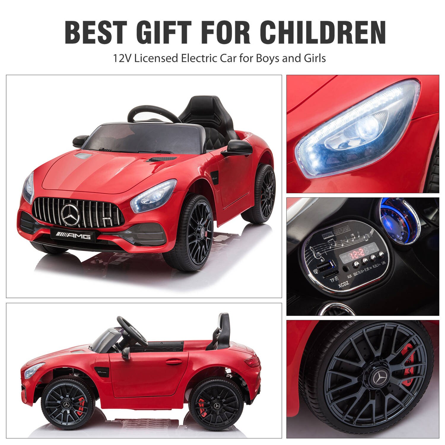 Jaxpety 12-volt Remote-control Car (Battery & Charger Included)