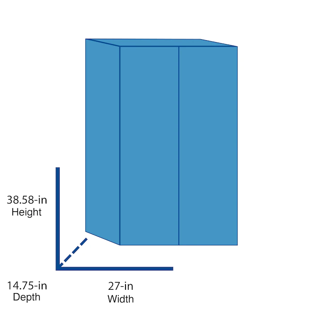 Keter Utility cabinets Plastic Freestanding Garage Cabinet in Gray (27-in W x 38.58-in H x 14.75-in D)