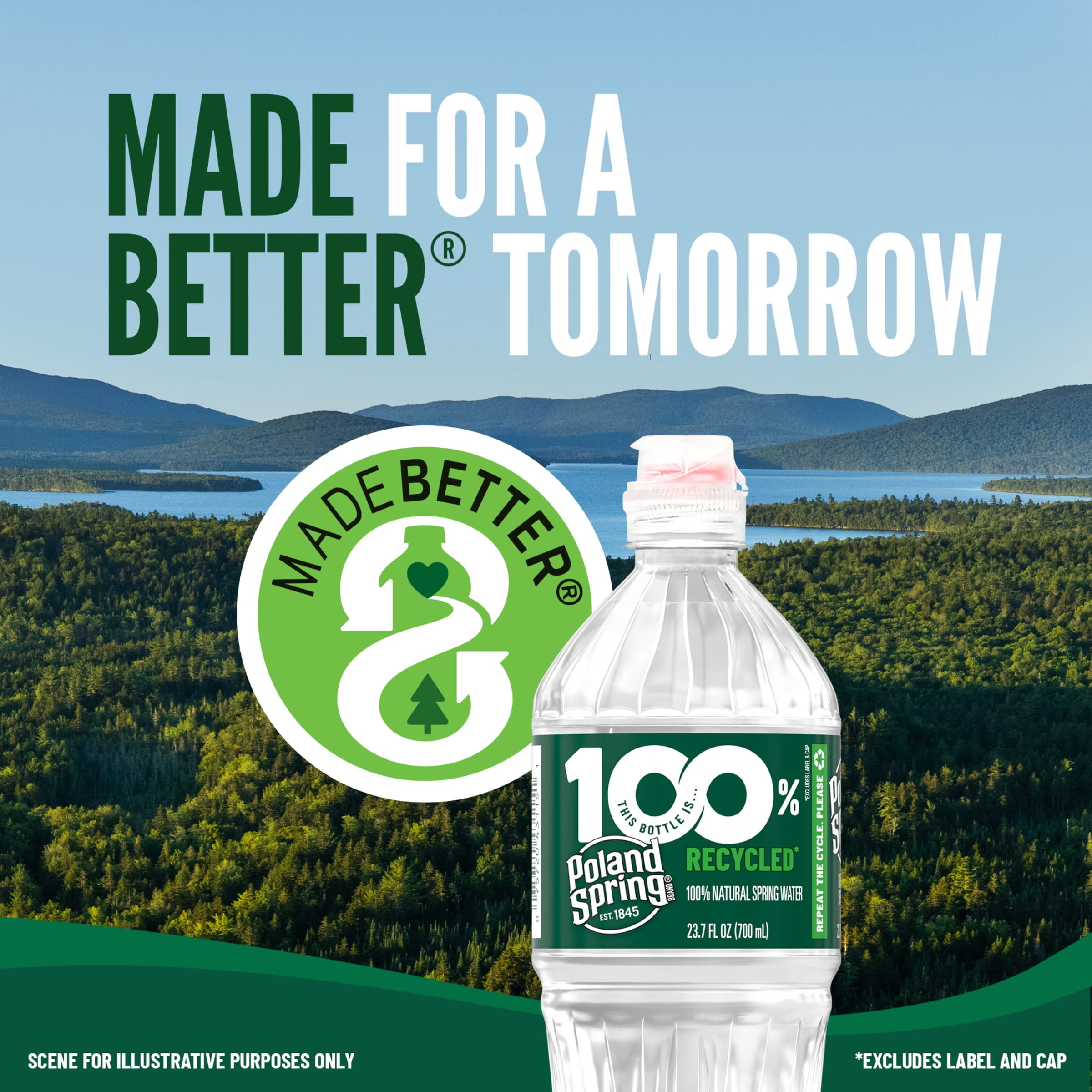 POLAND SPRING Brand 100% Natural Spring Water. 16.9-ounce plastic bottles (Pack of 24)