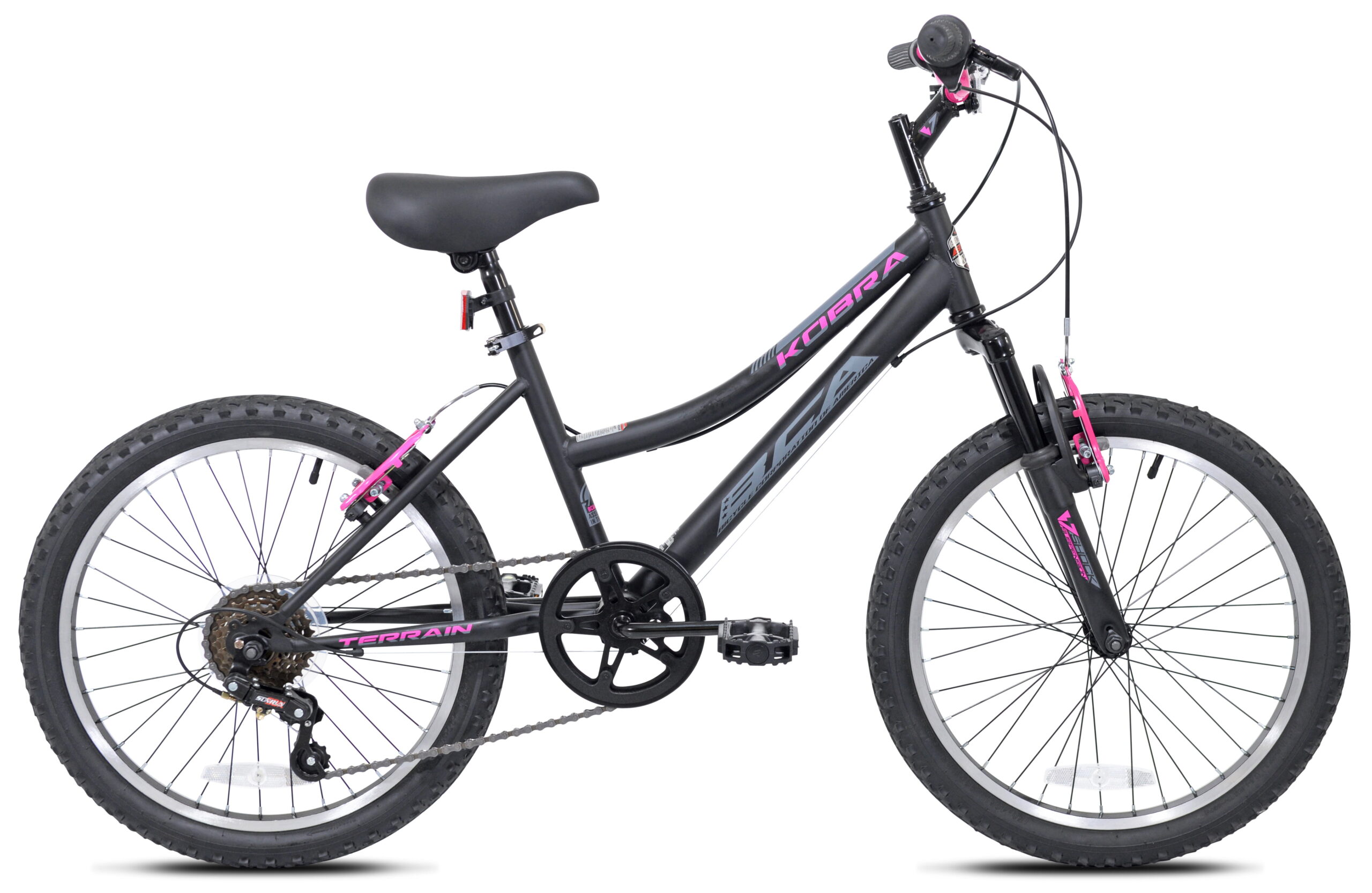 BCA 20-inch Girl-s Kobra Mountain Bike. Black/Pink