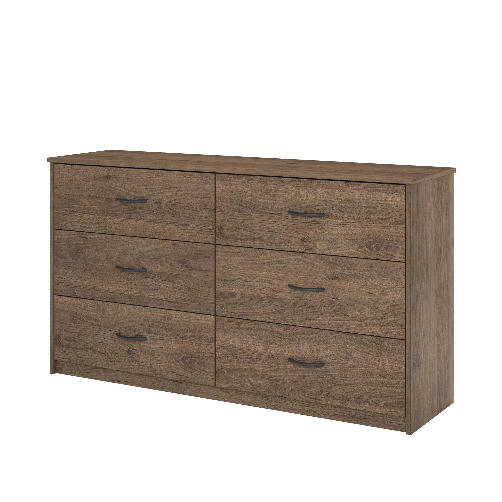 Mainstays Classic 6 Drawer Dresser. Rustic Oak