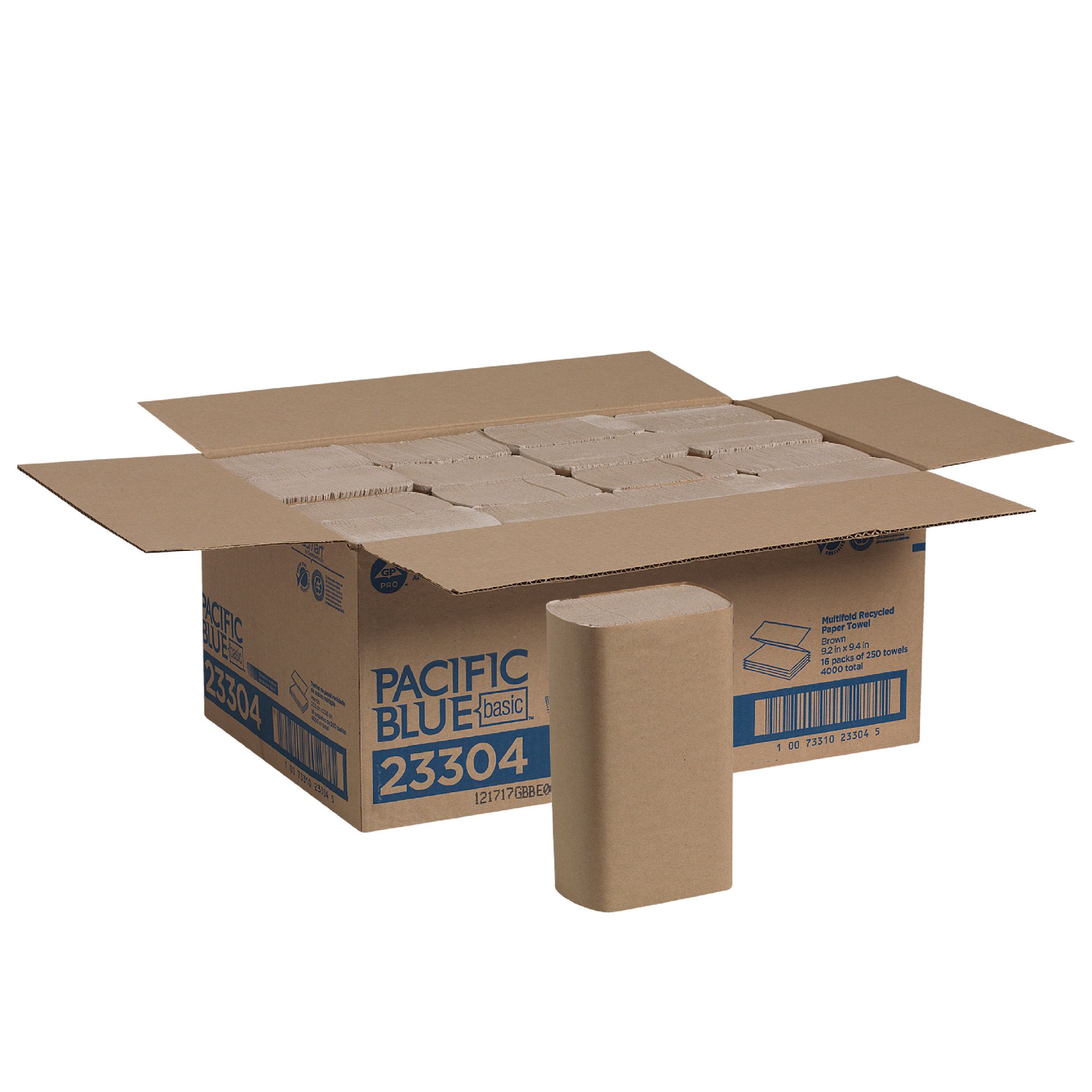 Georgia-Pacific Pacific Blue Basic™ Multifold Paper Towel. 23304. 4.000 Towels per Case