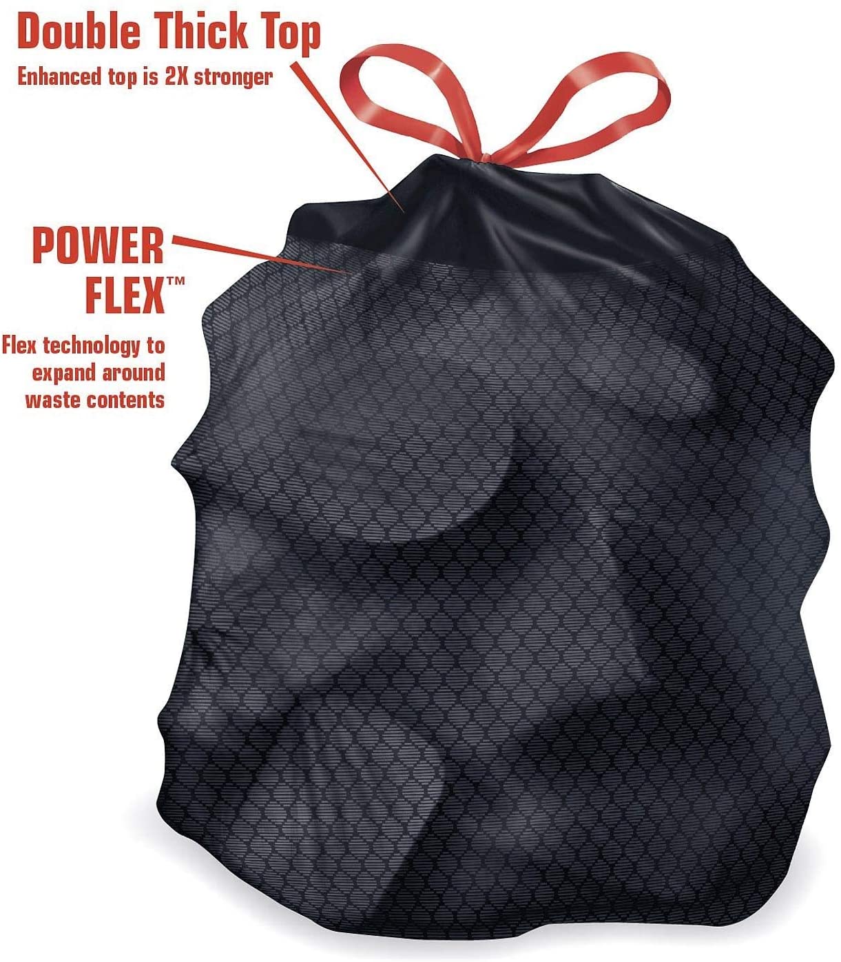 Member-s Mark 33-Gallon Power-Guard Drawstring Trash Bags (90 ct.)
