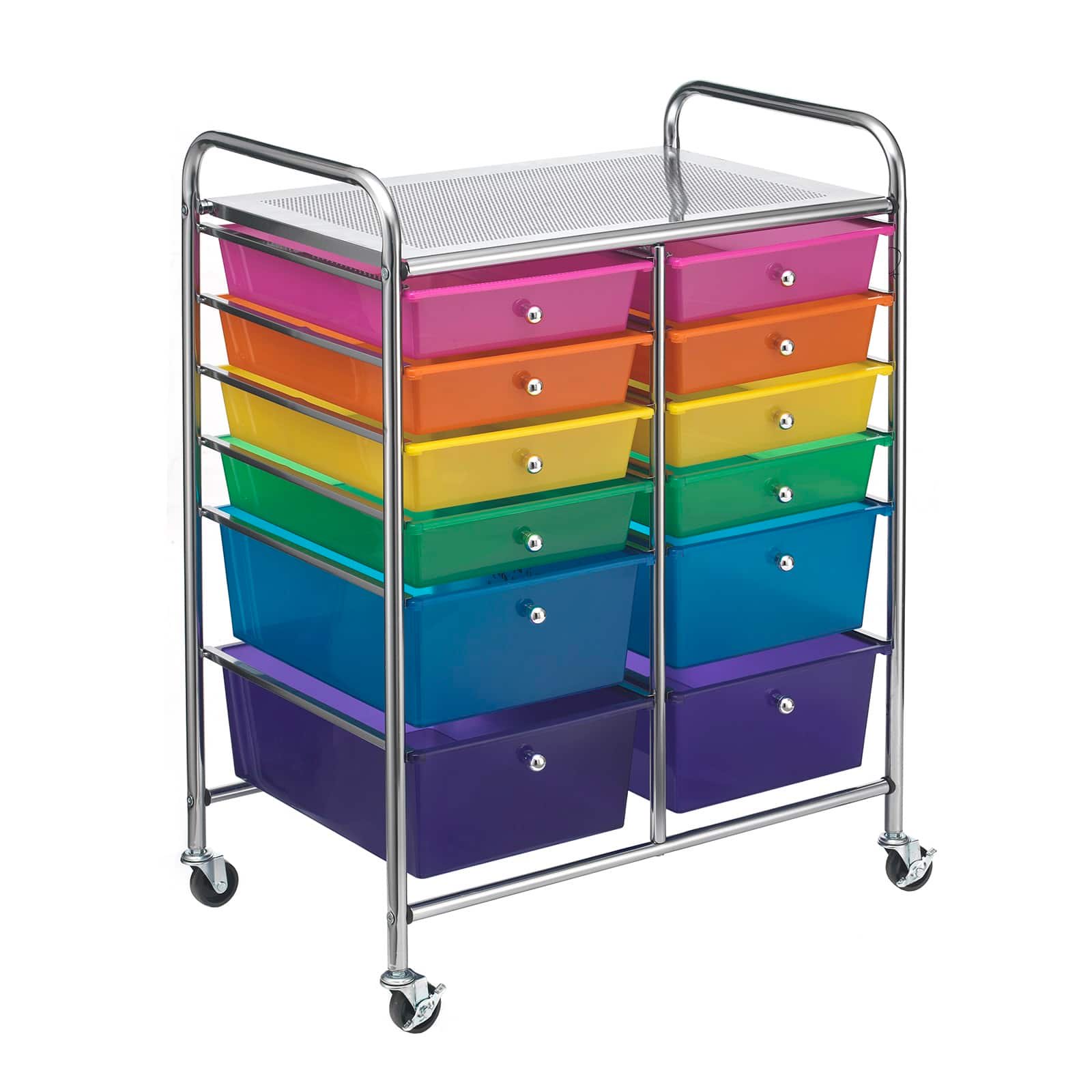 Simply Tidy Multicolor 12 Drawer Rolling Cart