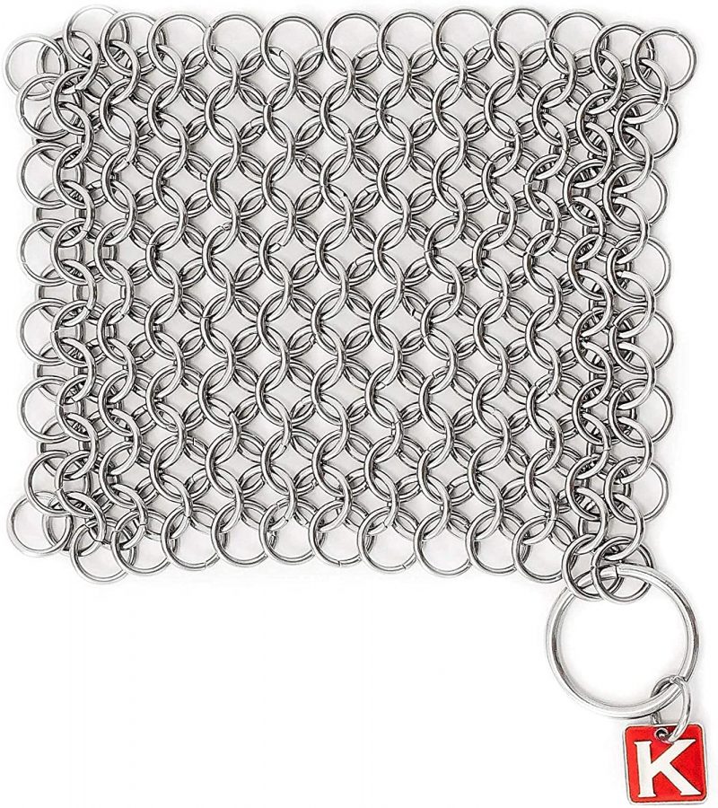 Knapp Made Original CM Scrubber 4″ Chainmail Scrubber - Cast Iron Cleaner