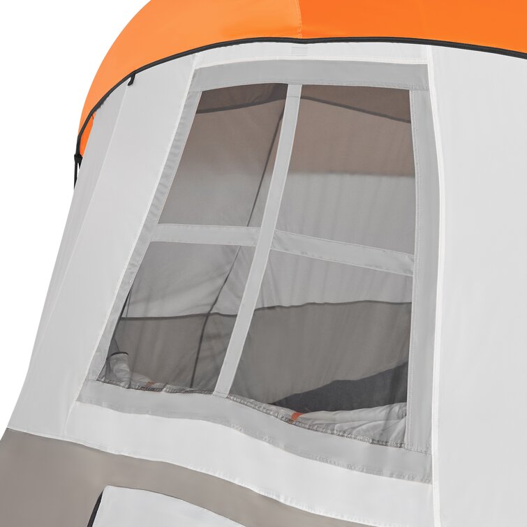 Tahoe Gear Olympia 10 Person 3 Season Outdoor Camping Tent - Orange