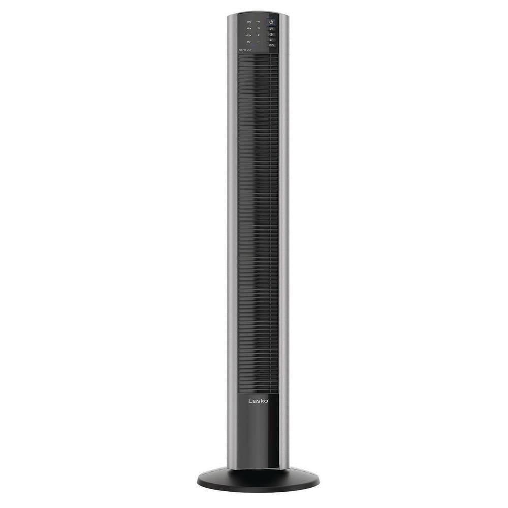 Lasko XtraAir 48 Inch Standing Tower Home Fan Air Ionizer with Remote Control