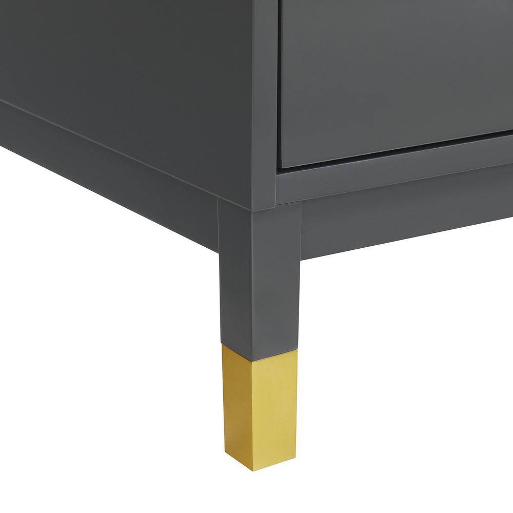 Picket House Furnishings  Picket House Furnishings Dani Chest with Power Port in Dark Charcoal