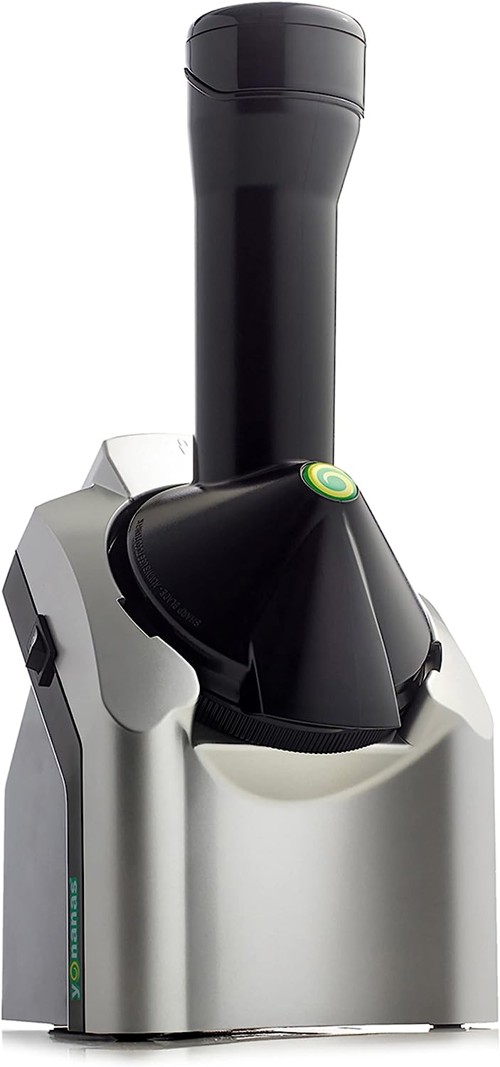 Yonanas 902 Classic Vegan. Dairy-Free Frozen Fruit Soft Serve Maker. Includes 36 Recipes. 200-Watts. Silver