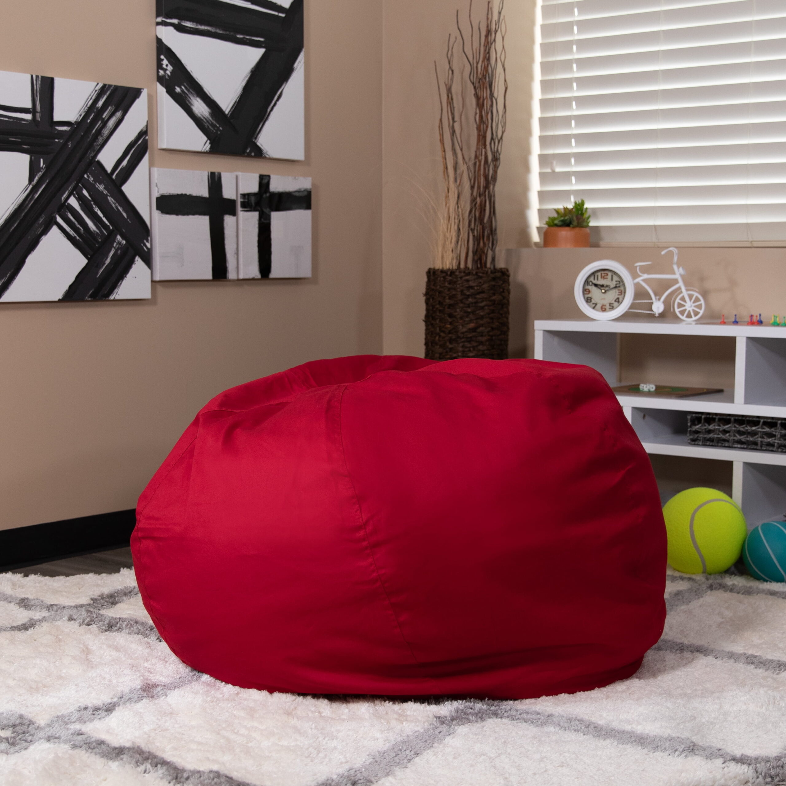 Flash Furniture Bean Bag Chair. Red