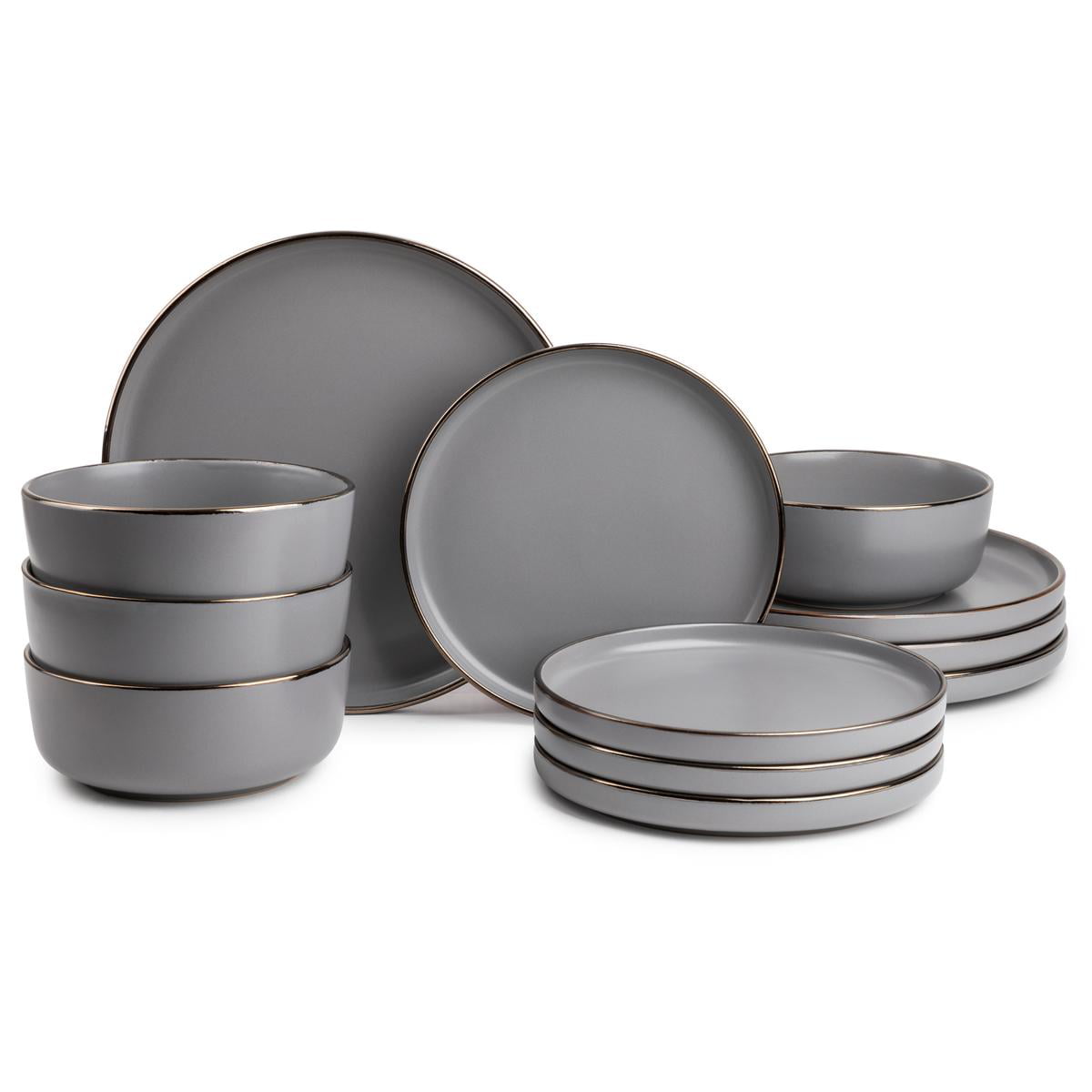 Thyme & Table Dinnerware Ava Stoneware. 12 Piece Set