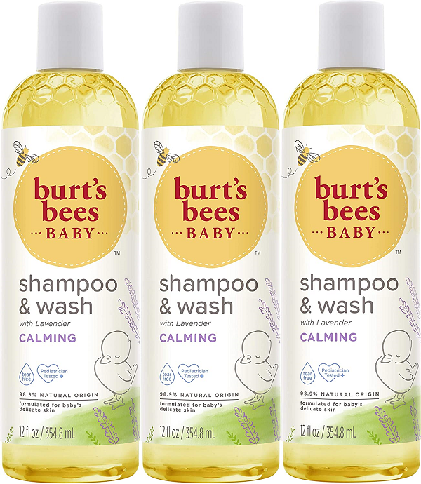 Burt-s Bees Baby Shampoo & Wash. Calming Tear Free Baby Soap - (Pack of 3)