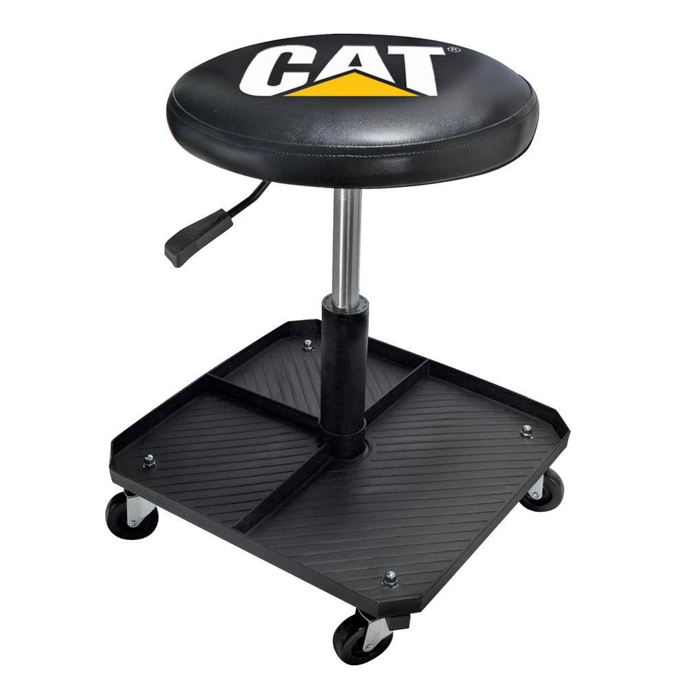 Plasticolor 004761R01 CAT Adjustable Pneumatic Shop Creeper Seat with Stool
