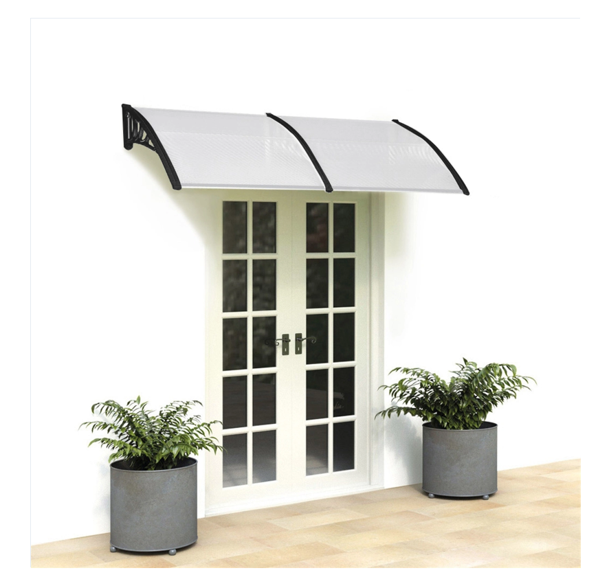 DISCOUNTTODAY  80″x 40″ Outdoor Front Door Window Awning Patio Canopy Rain Cover UV Protected Eaves RT