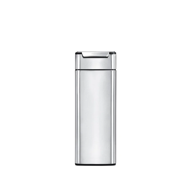 simplehuman Slim Touch-Bar Kitched Trash Can. 40 Liter 10.6 Gallon. Brushed