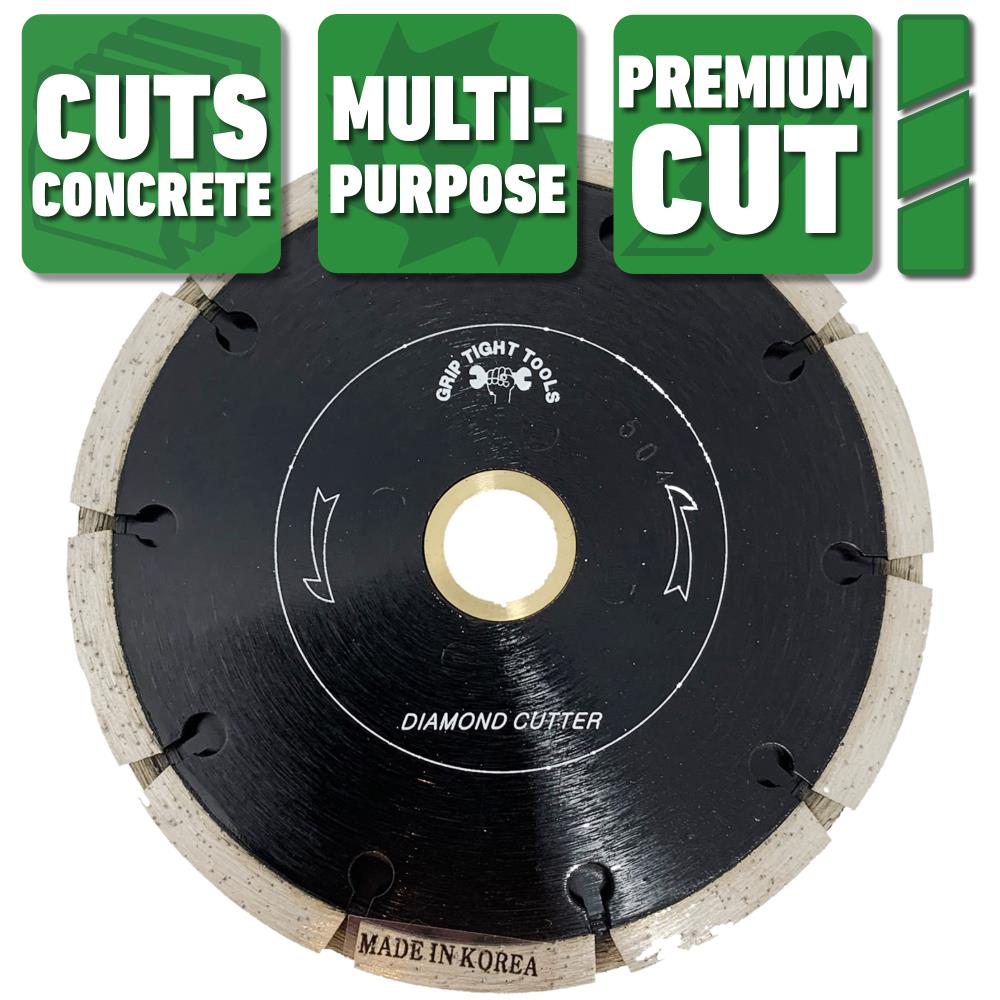 Grip Tight Tools Premium 4-1/2-in Wet/Dry Segmented Rim Diamond Saw Blade