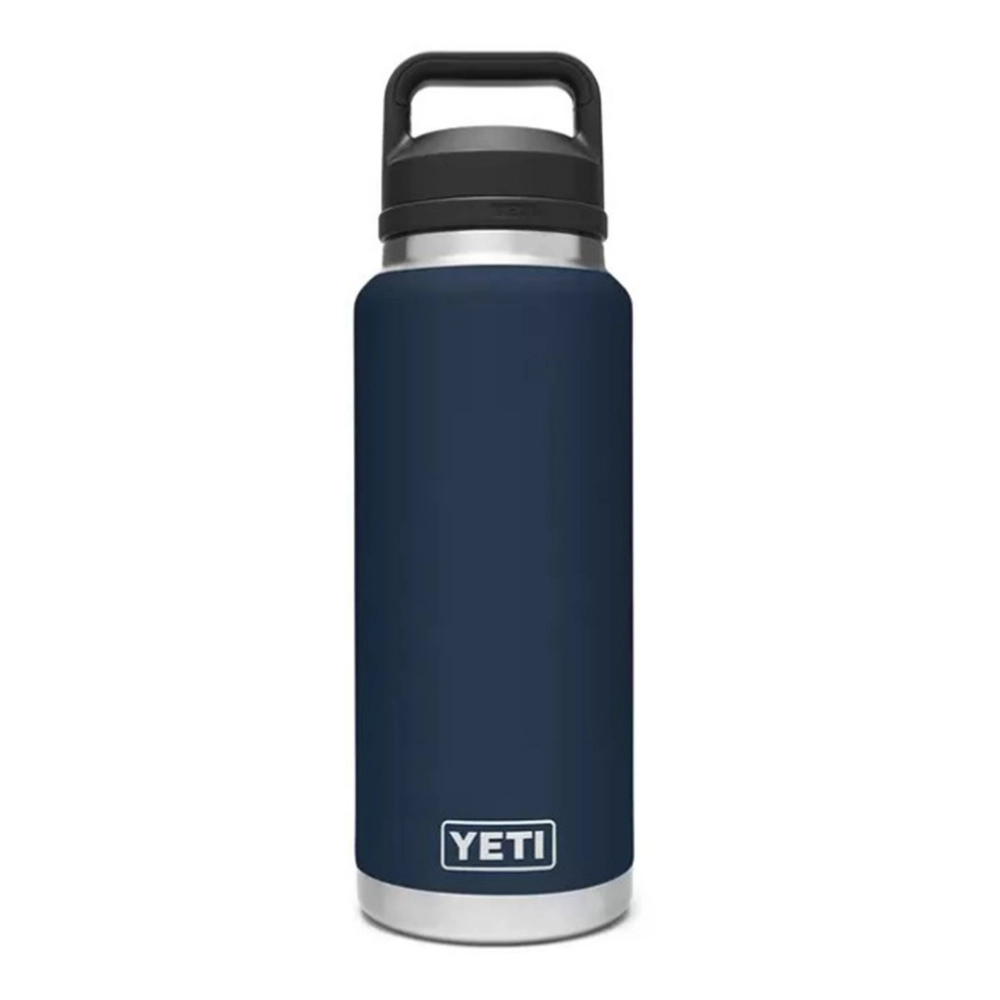 YETI Rambler 36 oz Bottle. Vacuum Insulated. Stainless Steel with Chug Cap. Navy