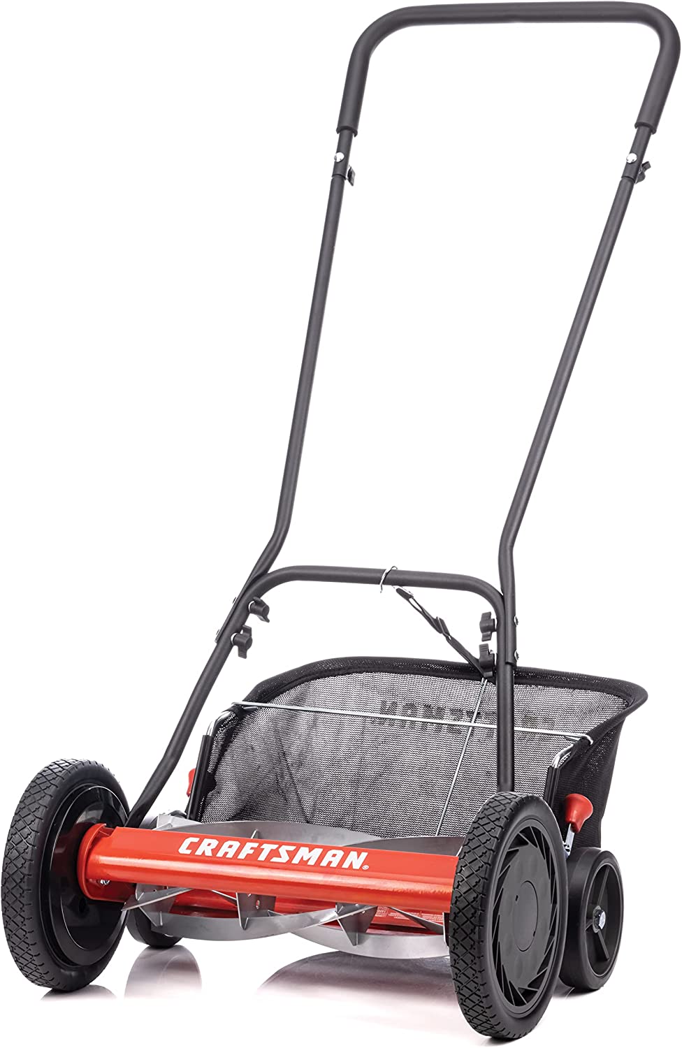 Craftsman 1816-16CR 16-Inch 5-Blade Push Reel Lawn Mower with Grass Catcher. Red